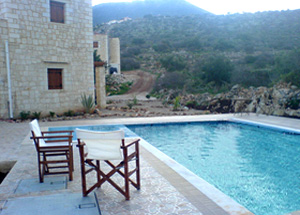 the holiday villa's swimming pool